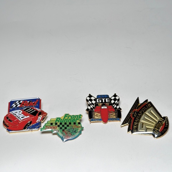 Lot of 4 NASCAR Racing Pins Vintage Indy 500 Budweiser Front Runner GTE - Picture 2 of 11